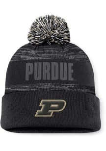 Purdue Boilermakers Top of the World Colton Cuff Pom Mens Knit Hat - Black