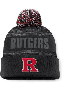 Top of the World Rutgers Scarlet Knights Black Colton Cuff Pom Mens Knit Hat