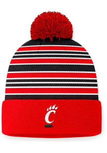 Cincinnati Bearcats Top of the World Double Down Cuff Pom Mens Knit Hat - Red