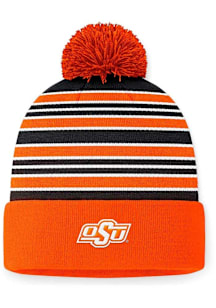 Top of the World Oklahoma State Cowboys Orange Double Down Cuff Pom Mens Knit Hat
