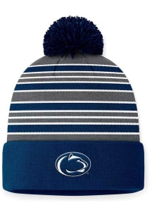 Penn State Nittany Lions Top of the World Double Down Cuff Pom Mens Knit Hat - Navy Blue