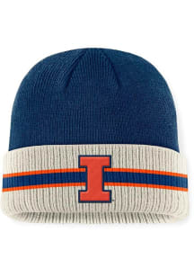 Illinois Fighting Illini Top of the World Silas Cuff Mens Knit Hat - Navy Blue