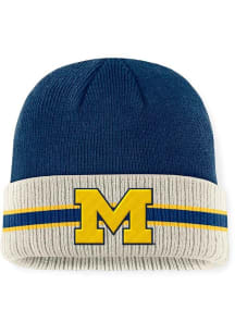 Michigan Wolverines Top of the World Silas Cuff Mens Knit Hat - Navy Blue