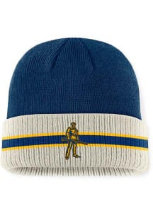 Top of the World West Virginia Mountaineers Navy Blue Silas Cuff Mens Knit Hat