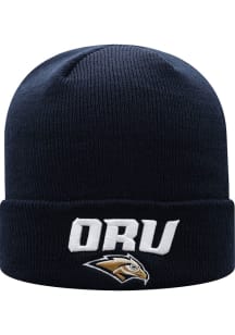 Top of the World Oral Roberts Golden Eagles Navy Blue TOW Cuffed Knit Mens Knit Hat