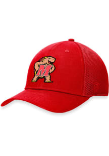 Maryland Terrapins Top of the World Spacer Stretch Flex Hat - Red