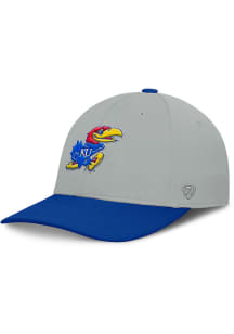 Top of the World Kansas Jayhawks Mens Grey Mick Stretch Flex Hat