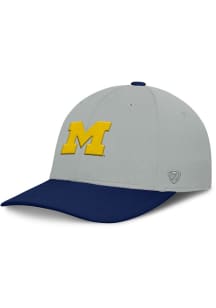 Michigan Wolverines Top of the World Mick Stretch Flex Hat - Grey