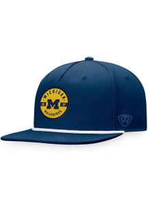 Michigan Wolverines Top of the World Bank Rope Mens Snapback - Blue