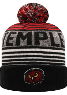 Top of the World Temple Owls Cardinal Overt Cuffed Knit Multi Mens Knit Hat