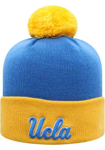 UCLA Bruins Top of the World Tow Pom Cuffed Knit Tow-Tone Mens Knit Hat - Blue