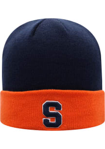 Top of the World Syracuse Orange Navy Blue Two Tone Cuff Knit Mens Knit Hat