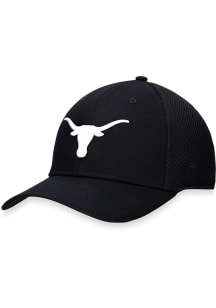Top of the World Texas Longhorns Mens Black Spacer Mesh Structured Flex Flex Hat