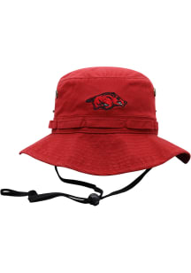 Top of the World Arkansas Razorbacks Red Angler Logo Bucket Mens Bucket Hat