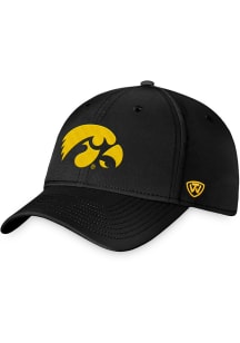 Top of the World Iowa Hawkeyes Clam Patch Adjustable Hat - Black