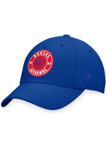 Top of the World Kansas Jayhawks Iconic Adj Adjustable Hat - Blue