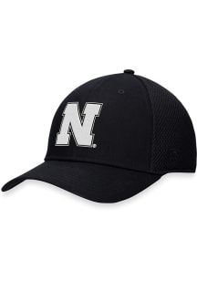 Top of the World Nebraska Cornhuskers Mens Black Spacer Mesh Structured Stretch Flex Hat