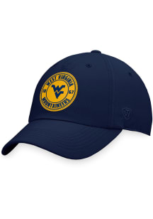 Top of the World West Virginia Mountaineers Iconic Adj Adjustable Hat - Navy Blue