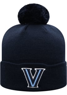 Top of the World Villanova Wildcats Navy Blue Tow Pom Cuffed Knit Team Color Mens Knit Hat