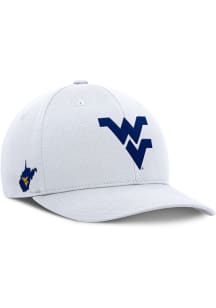 Top of the World West Virginia Mountaineers Mens White Reflex Flex Flex Hat