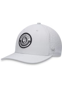 Oklahoma Sooners Ashen Trucker Adjustable Hat - Grey