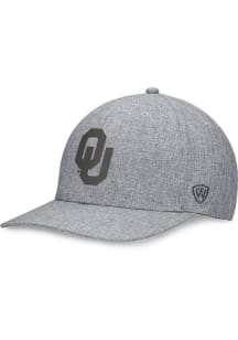 Top of the World Oklahoma Sooners Mens Grey Grit Flex Hat