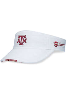 Top of the World Texas A&amp;M Aggies Mens White Flare Adjustable Visor