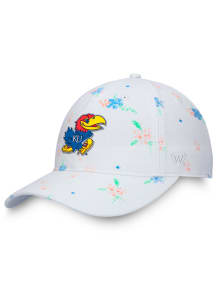 Top of the World Kansas Jayhawks White Utopia Womens Adjustable Hat