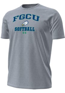 Under Armour Florida Gulf Coast Eagles Grey Softball Performance Short Sleeve T Shirt