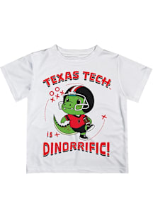 Vive La Fete Texas Tech Red Raiders Infant Dino-Riffic Short Sleeve T-Shirt White
