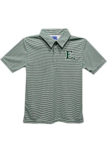 Vive La Fete Eastern Michigan Eagles Toddler Green Pencil Stripe Short Sleeve Polo Shirt