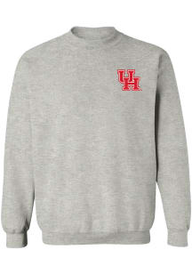 Vive La Fete Houston Cougars Womens Grey Impressions Crew Sweatshirt