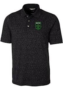 Cutter and Buck Austin FC Mens Black Advantage Space Dye Short Sleeve Polo