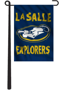 La Salle Explorers 13x18 Blue Silk Screen Garden Flag