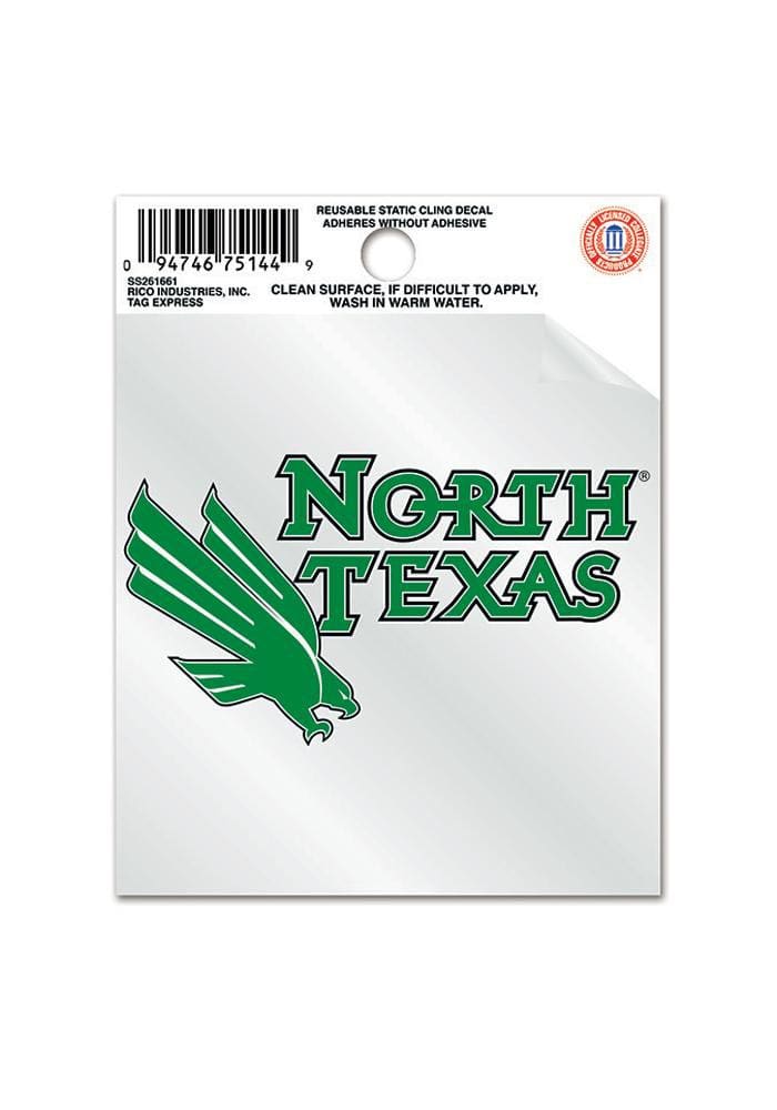 North Texas Mean Green Small Auto Static Cling
