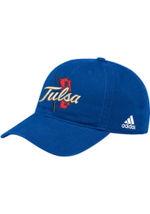 Adidas Tulsa Golden Hurricane Adjustable Washed Slouch Adjustable Hat - Blue