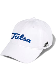 Adidas Tulsa Golden Hurricane Adjustable Washed Slouch Adjustable Hat - White