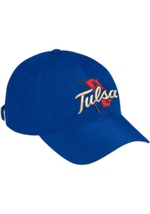 Adidas Tulsa Golden Hurricane Performance Slouch Adjustable Hat - Blue