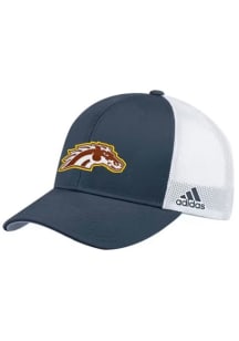 Adidas Black Western Michigan Broncos Structured Adjustable Mesh Adjustable Hat