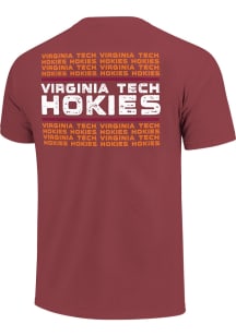 Virginia Tech Hokies Maroon Stacks Short Sleeve T Shirt