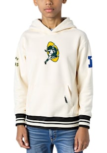 Pro Standard Green Bay Packers Youth White Retro Classics Long Sleeve Hoodie