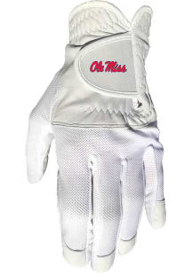 Ole Miss Rebels White Cool Mesh Golf Gloves