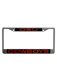 Oklahoma State Cowboys silver Acrylic License Frame