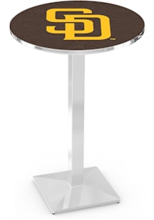 San Diego Padres Chrome Square Base Pub Table