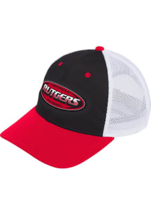 Adidas Black Rutgers Scarlet Knights Relax Trucker Adjustable Hat