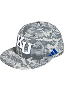 Adidas Kansas Jayhawks Mens Green Baseball Wool Fitted Fitted Hat