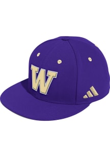 Washington Huskies Adidas Baseball Wool Fitted Fitted Hat - Purple