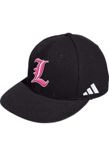 Adidas Louisville Cardinals Mens Black Fitted Mesh Design Fitted Hat