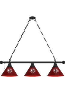 Texas A&amp;M Aggies 3 Shade Black Billiard Lamp
