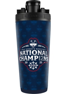 UConn Huskies 2025 National Champions Ice Shaker Stainless Steel Bottle - Navy Blue